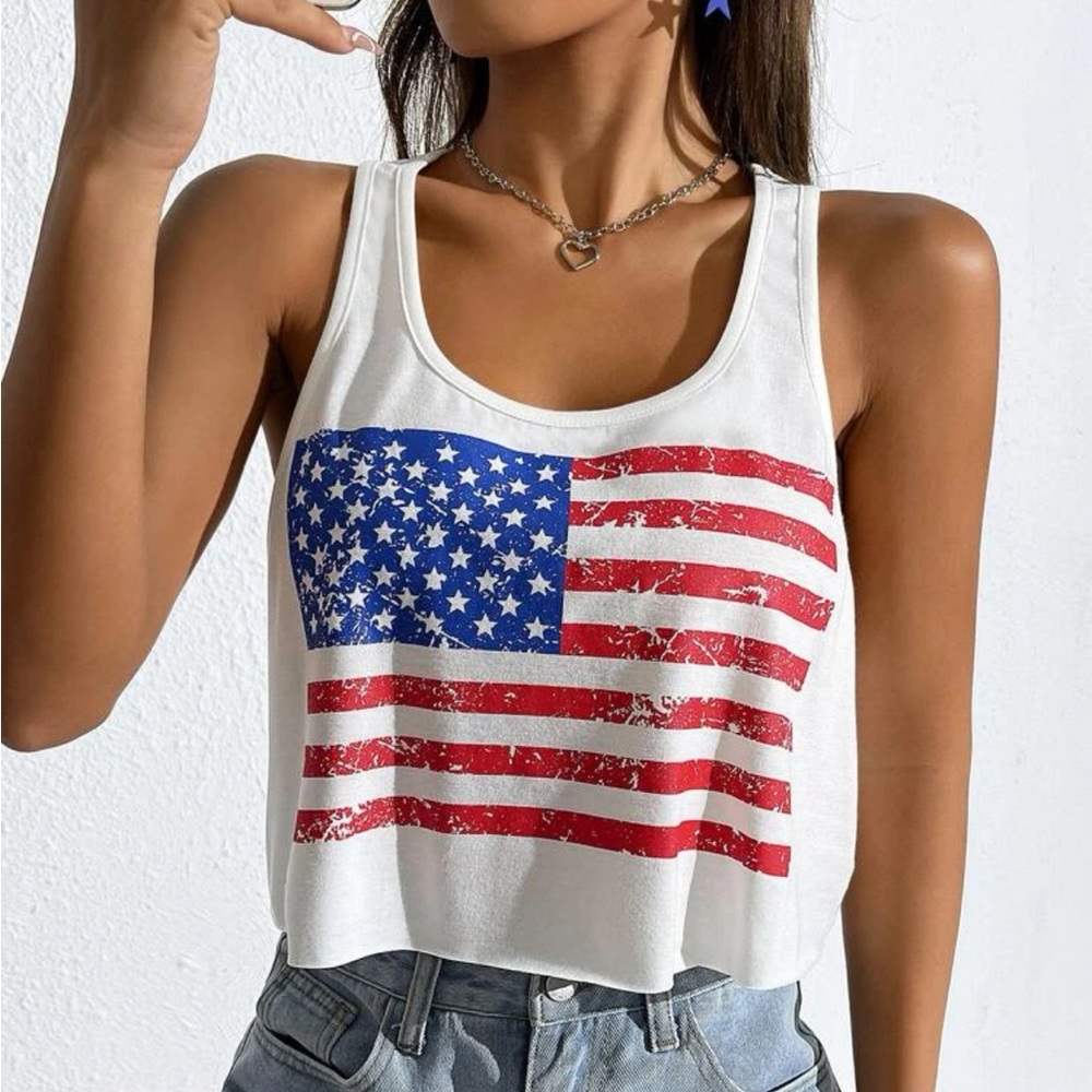U.S. flag tank top